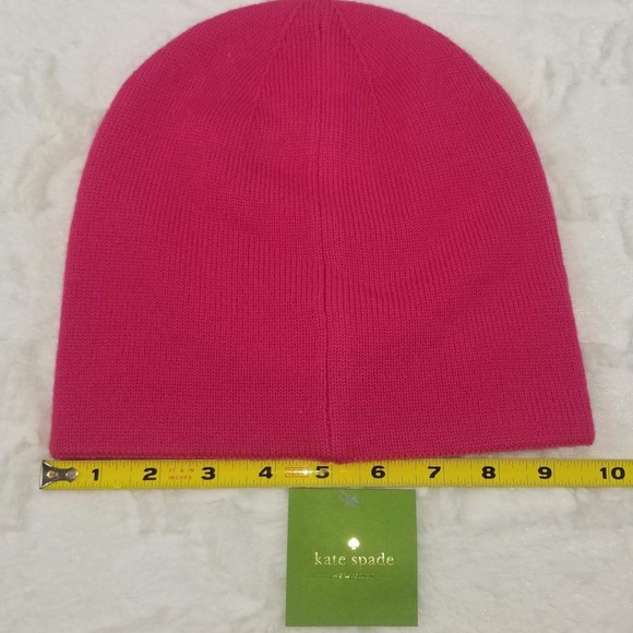 Kate Spade ♠️ Pink Beanie NWT - Picture 3 of 6